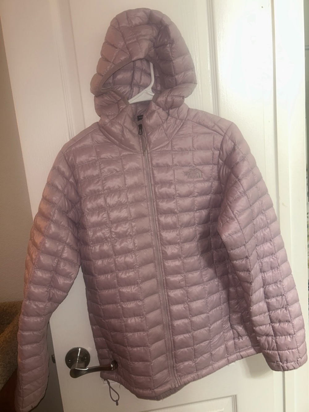 The North Face Women's Quilted Hooded Jacket - Mauve Pink